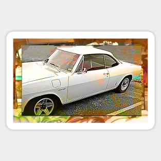 Ford Corsair Classic vintage fall postcard Sticker